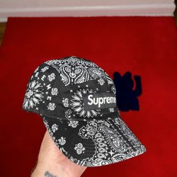 Supreme Bandana Camp Cap Red