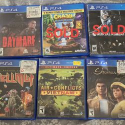 Ps4 And Switch Games