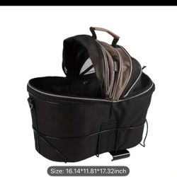 Rear bicycle basket, small pet bicycle basket, commuter seat basket, easy-to-install comfortable padded bicycle basket