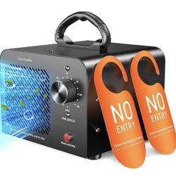 Ozone Generator 48,000mg, Commercial Ozone Machine Odor Removal, High Capacity O3 Ionizer Air Purifier Deodorizer, Portable Mini for Car, Home, Smoke,