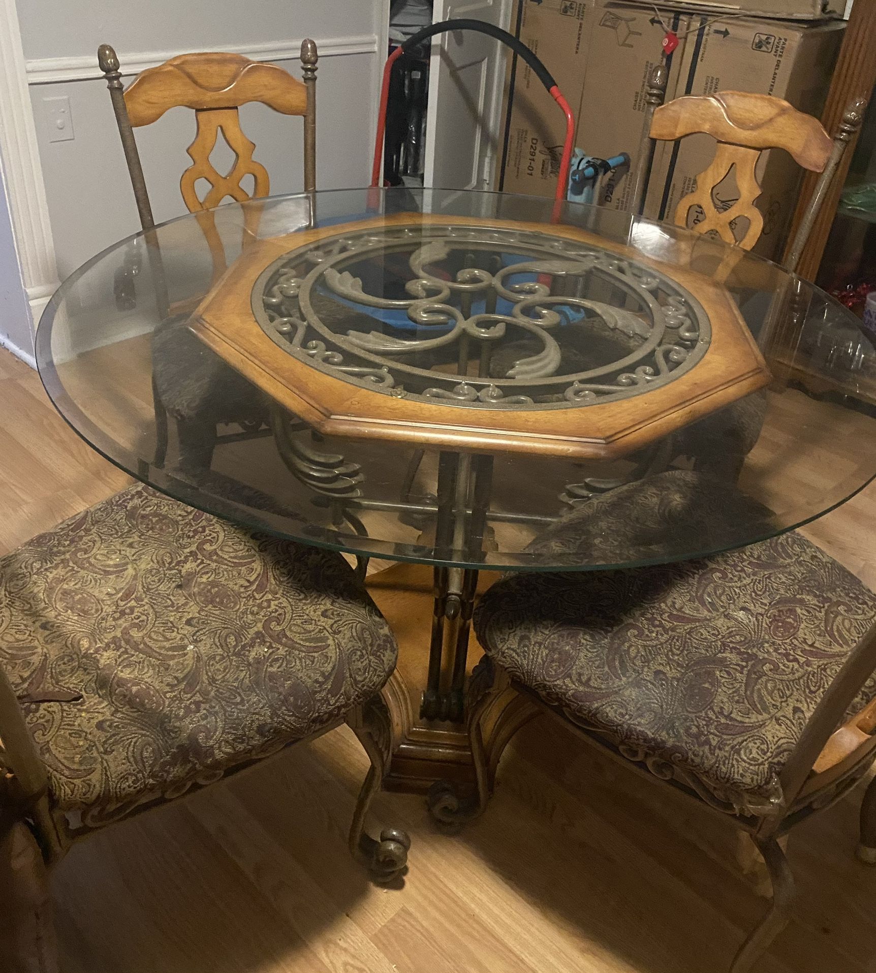 9 Piece Solid Heavy wood dining room set