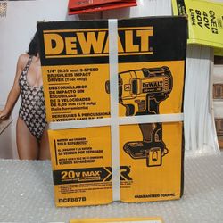 NEW DEWALT 20V XR 1/4 IMPACT DRIVER TOOL 