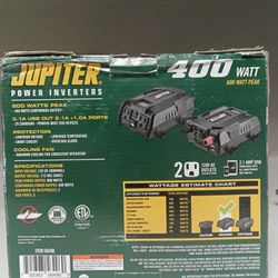 JUPITER 400 Watt Continuous/800 Watt Peak Modified Sine Wave Power Inverter