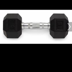 Weider Rubber Hex Dumbbells, Pair 15
