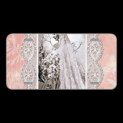 License Plate Novelty Car Front Lady Wedding Bride Vintage Lace