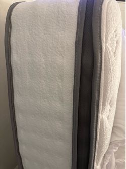 Full memory foam mattress with bed