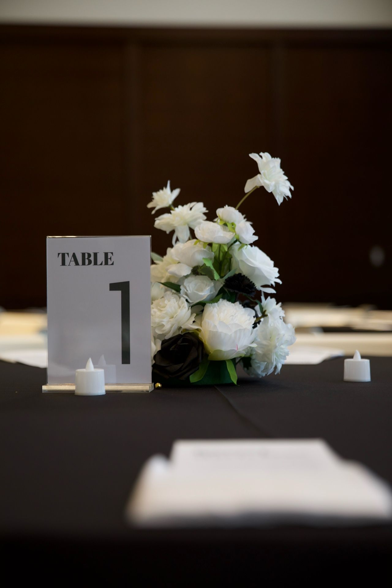 Black And White Modern Complete Wedding Decor