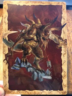 Pathfinder bestiary promo card RPG 2nd edition Tarrasque
