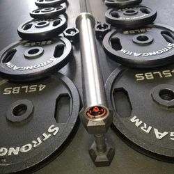 OLYMPIC BARBELL AND WEIGHTS 