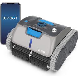 WYBOT Robotic Pool Cleaner with App, Lasts 180Mins, 15000mAh Large Battery, Strong Suction, Wall Climbing Pool Vacuum with Smart Mapping, Ideal for In
