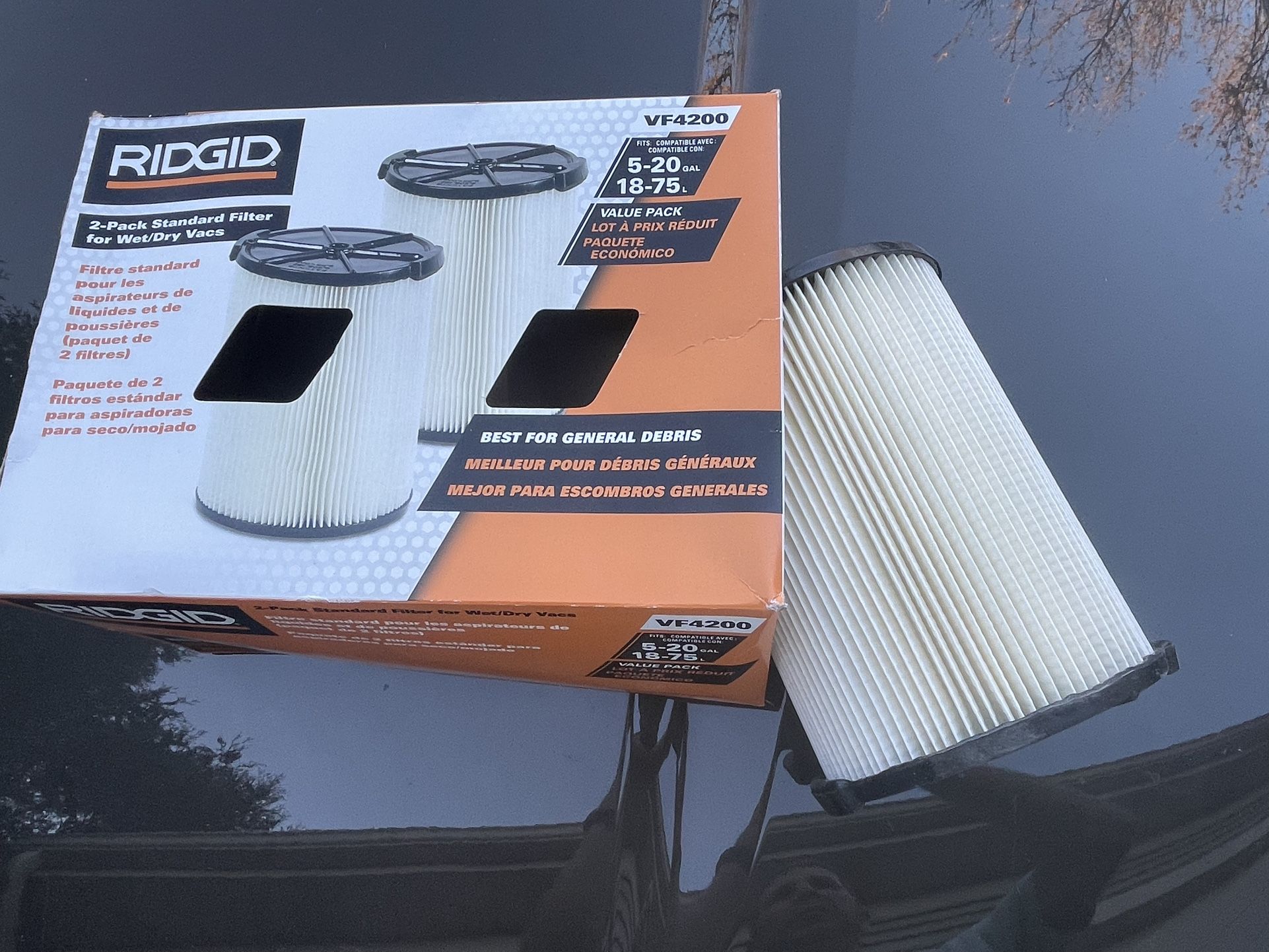 1 Ridgid VF4200 Filter For Wet/Dry Vacs
