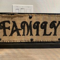 Family Sign Home Decor