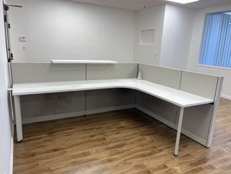 Receptionist desk AND cubicle divider