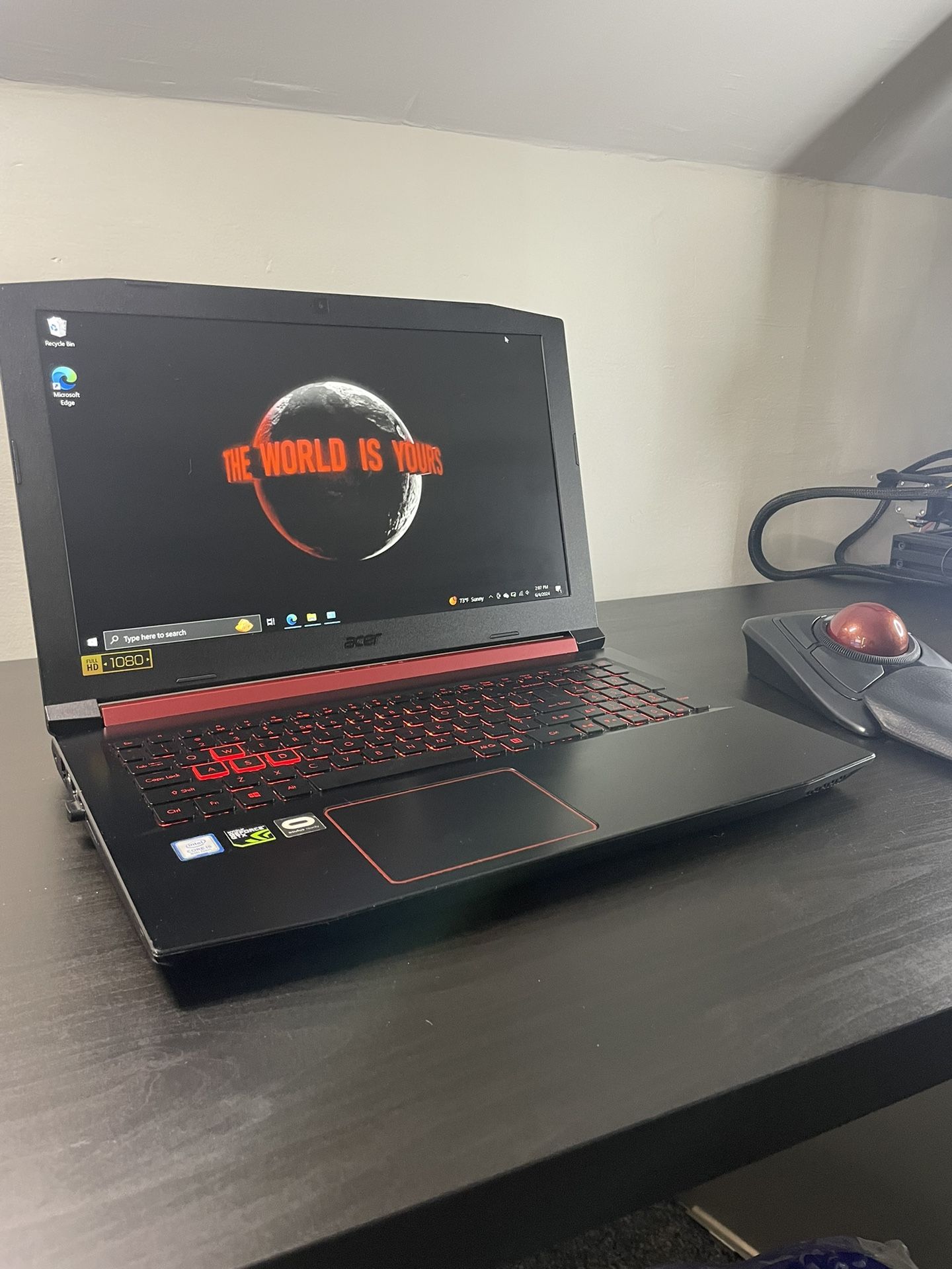 Acer Nitro 5 AN515 Laptop + Wireless Trackball W/Bluetooth