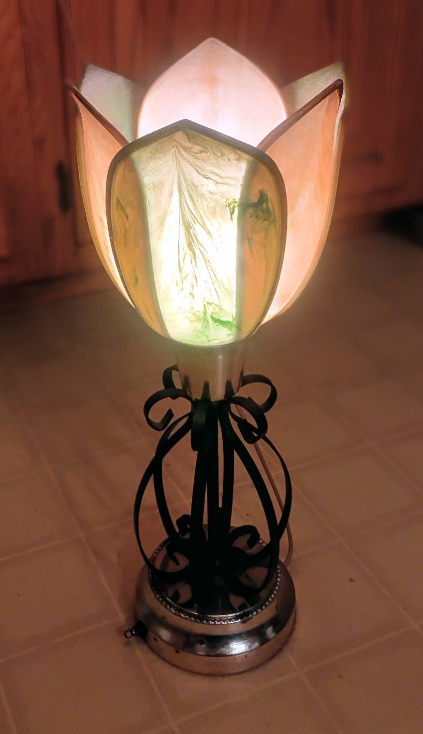 Vintage Lotus Lamp