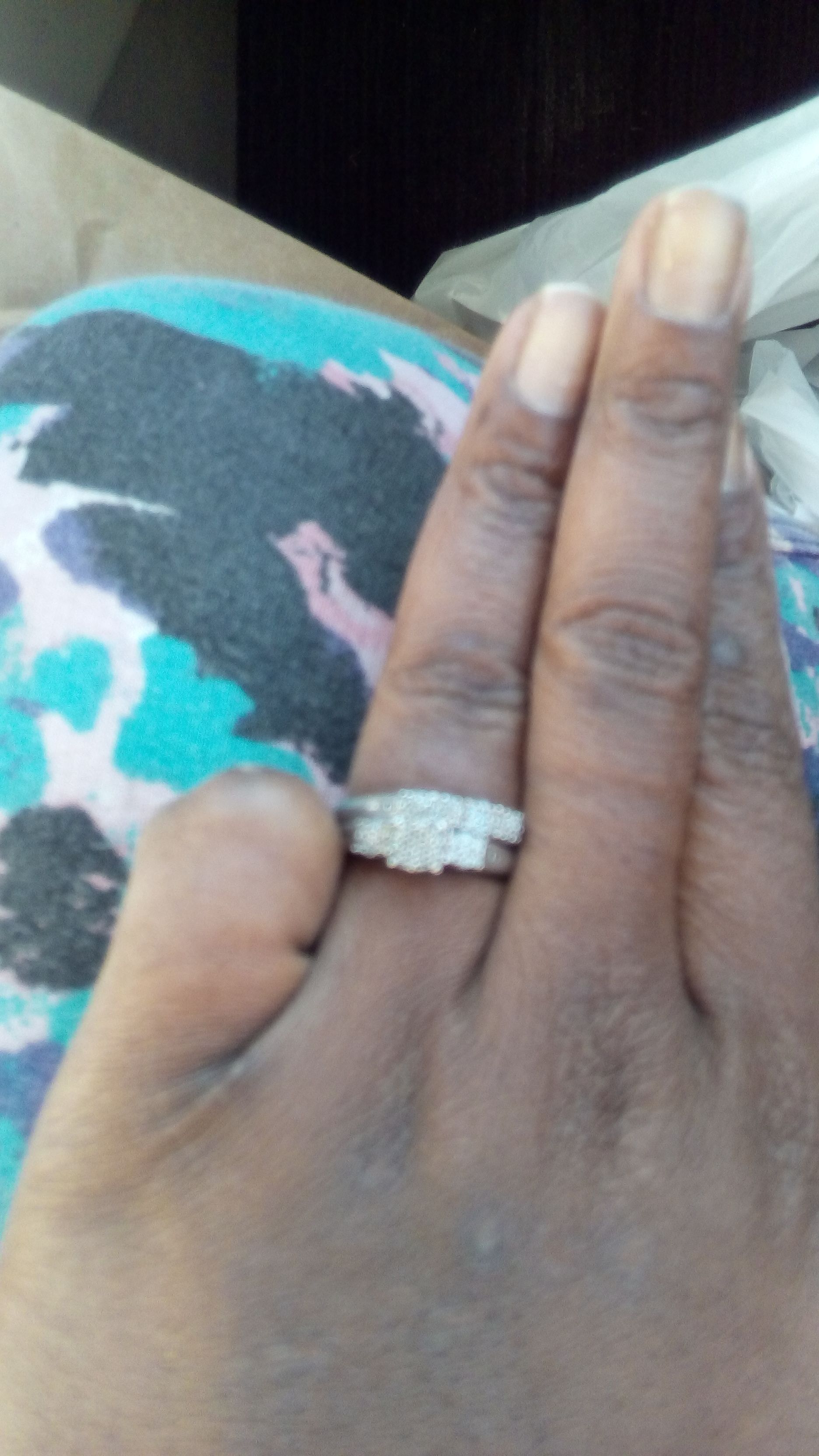 Jtw 925 diamond ring set