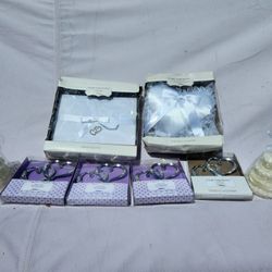 Wedding Guest Book,  Ring Pillow, Cake Toppers, and Candles... $25 
