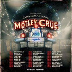 MOTLEY CRUE: THE RETURN OF THE CARNIVAL OF SINS  TICKETS