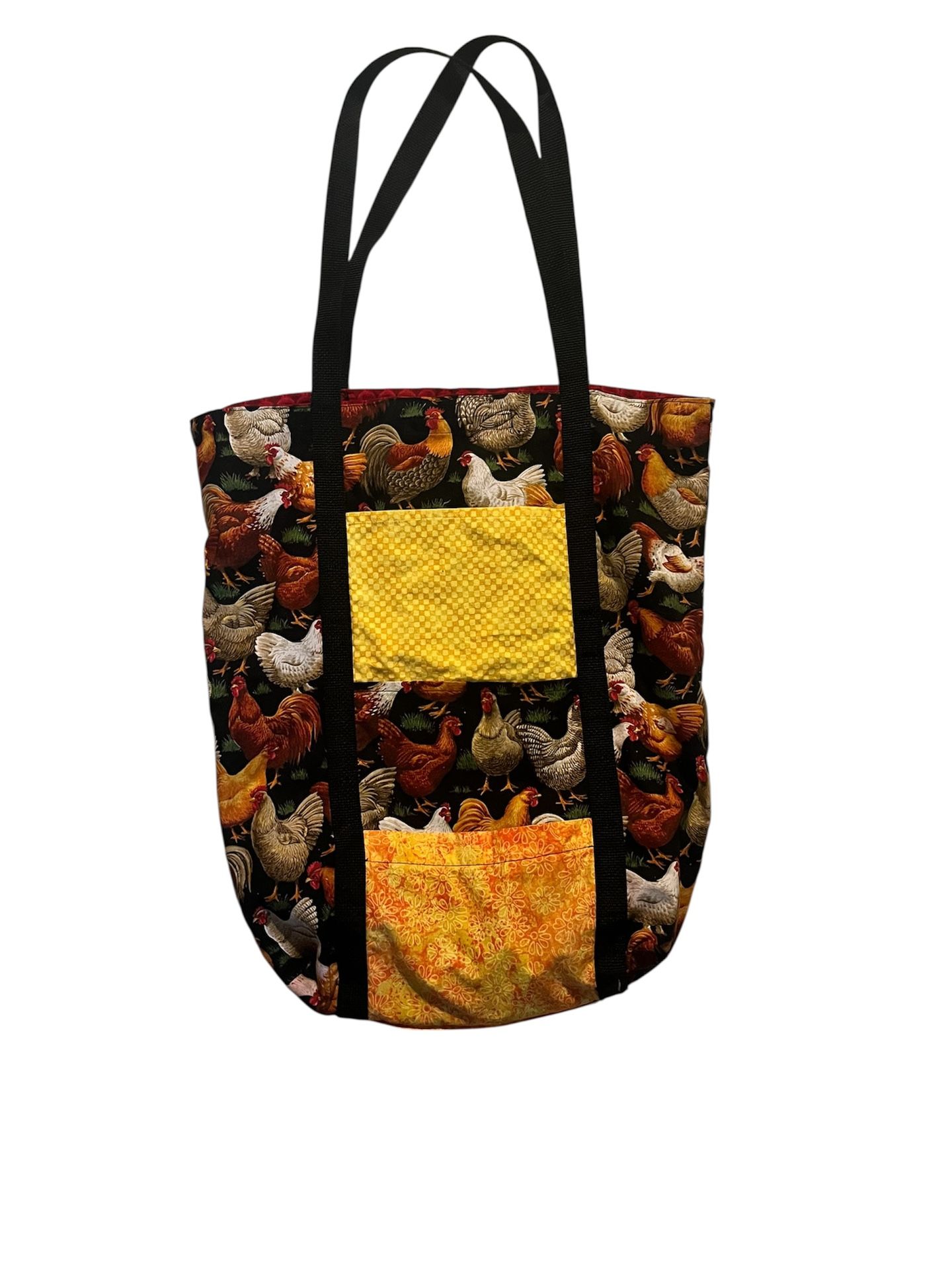 Hand Crafted Chicken X-Large Tote Bag