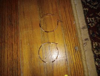 Bronze Color Hoop Ear Rings