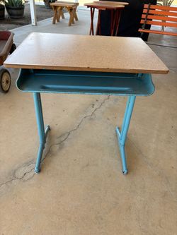 Old child’s school desk