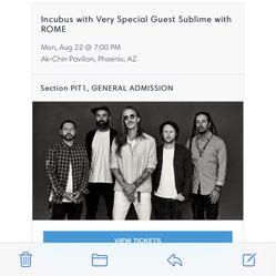 PIT for INCUBUS and SUBLIME! 