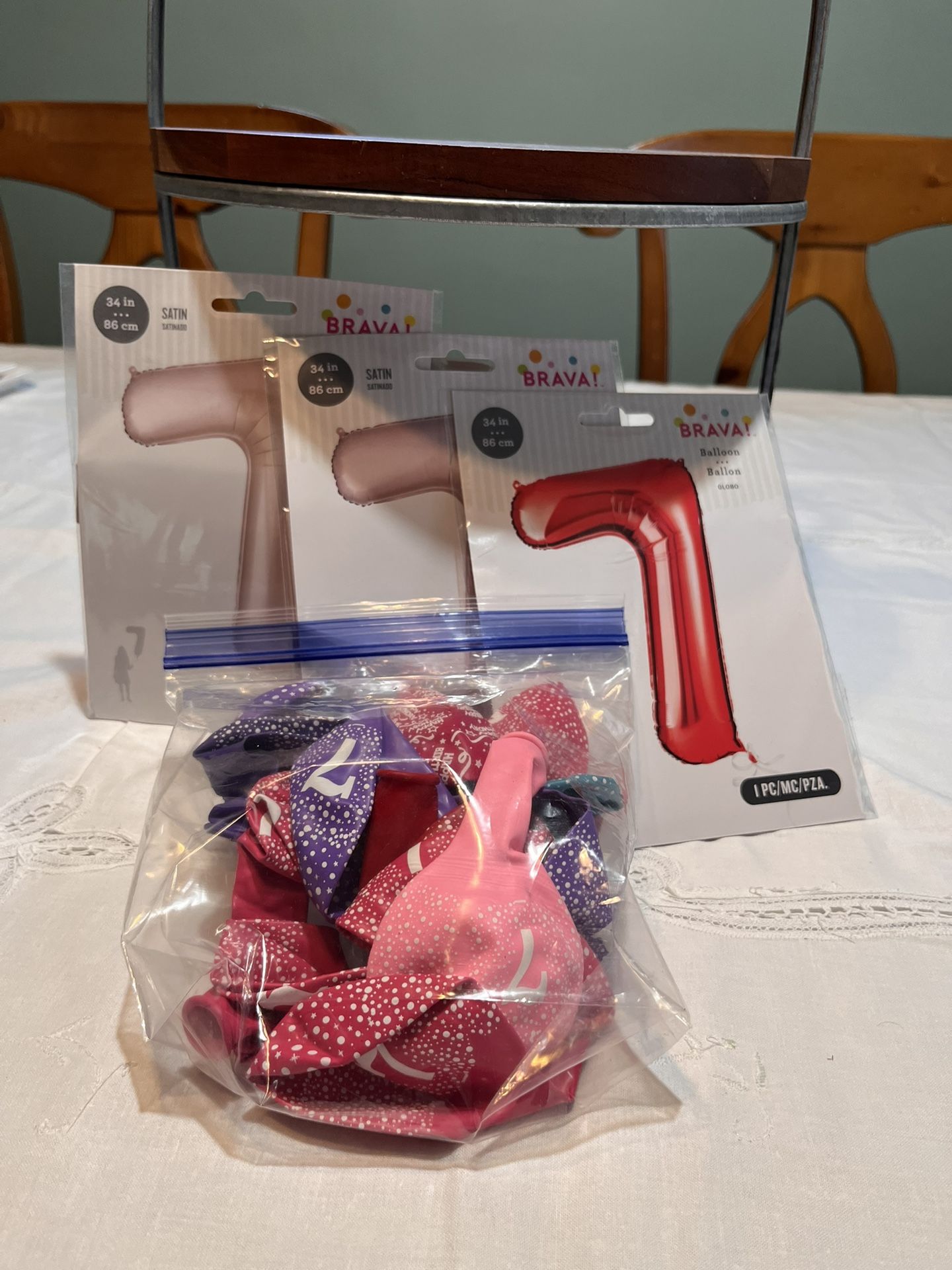 Birthday Balloons For 7th Birthday.