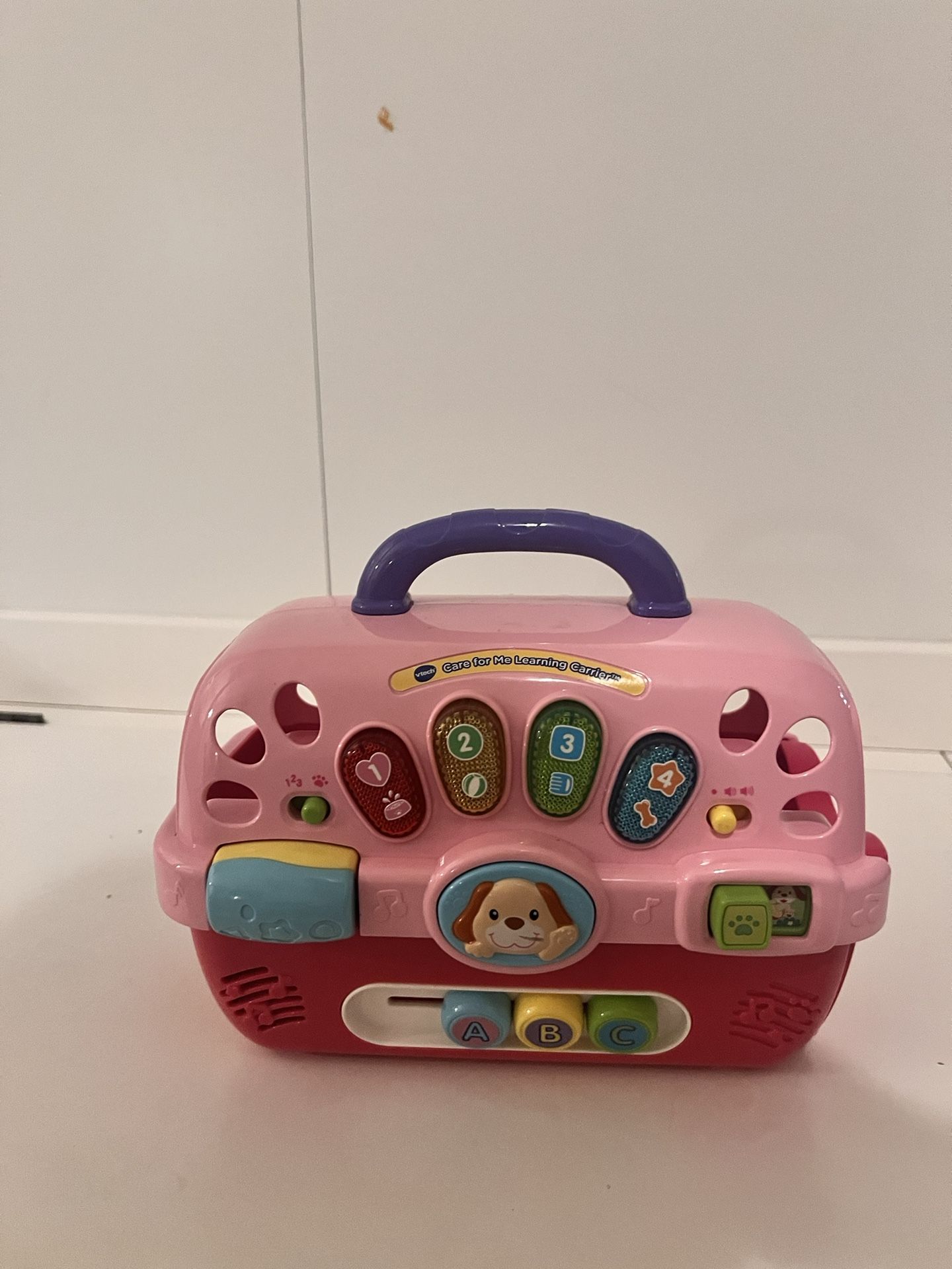 Vtech Pet Carrier. Care For Me Learning Puppy Carrier Toy Lights, Sound, Music