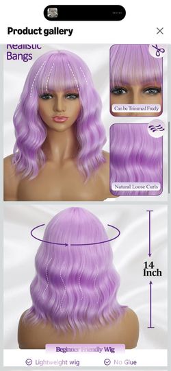 Purple wig