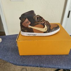 Louis Vuitton Nike Dunk and Hat