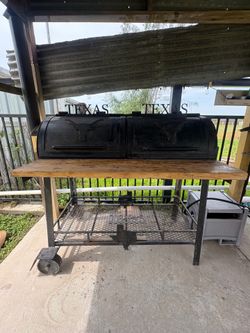 Nice heavy duty bbq pit 3/4 thickness great shap and very heavy