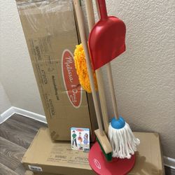Melissa & Doug, Dust! Sweep! Mop! Cleaning Play Set