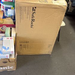 Saferacks Storage Bin Rack 6 Tote Capacity