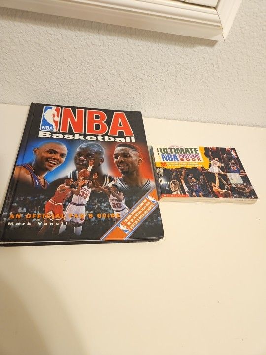 Vintage NBA basketball Book And Post Cards