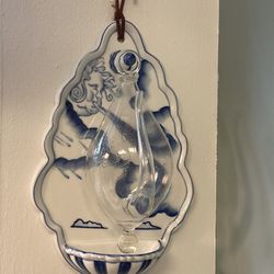 Hand Blown Glass Barometer
