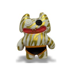 Fuggler 2.5" Striped Gold monster mini figure in black underwear