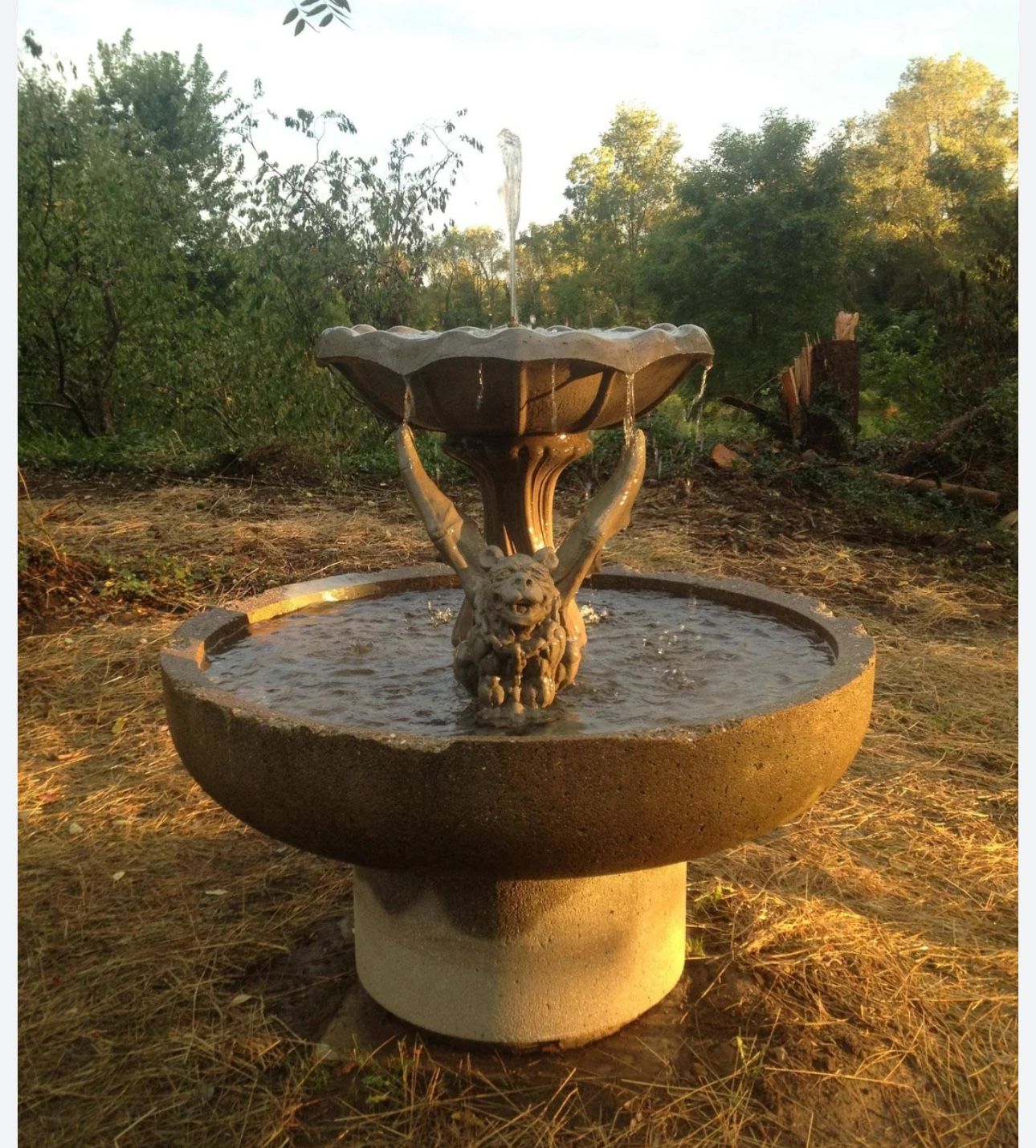 5 Foot Spanish Stone Water Fountain