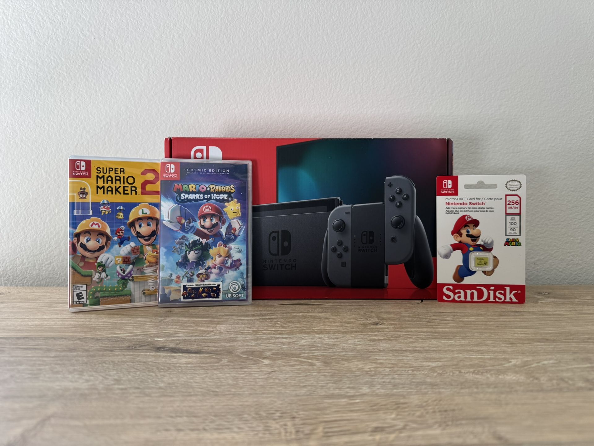 Nintendo Switch GREY CON JOY With Games