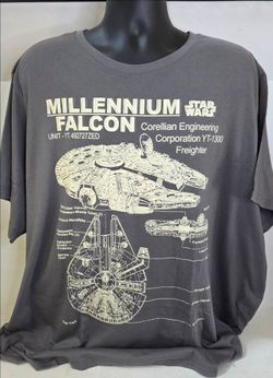 Star Wars Millennium Falcon Graphic Tee Mens 3XL