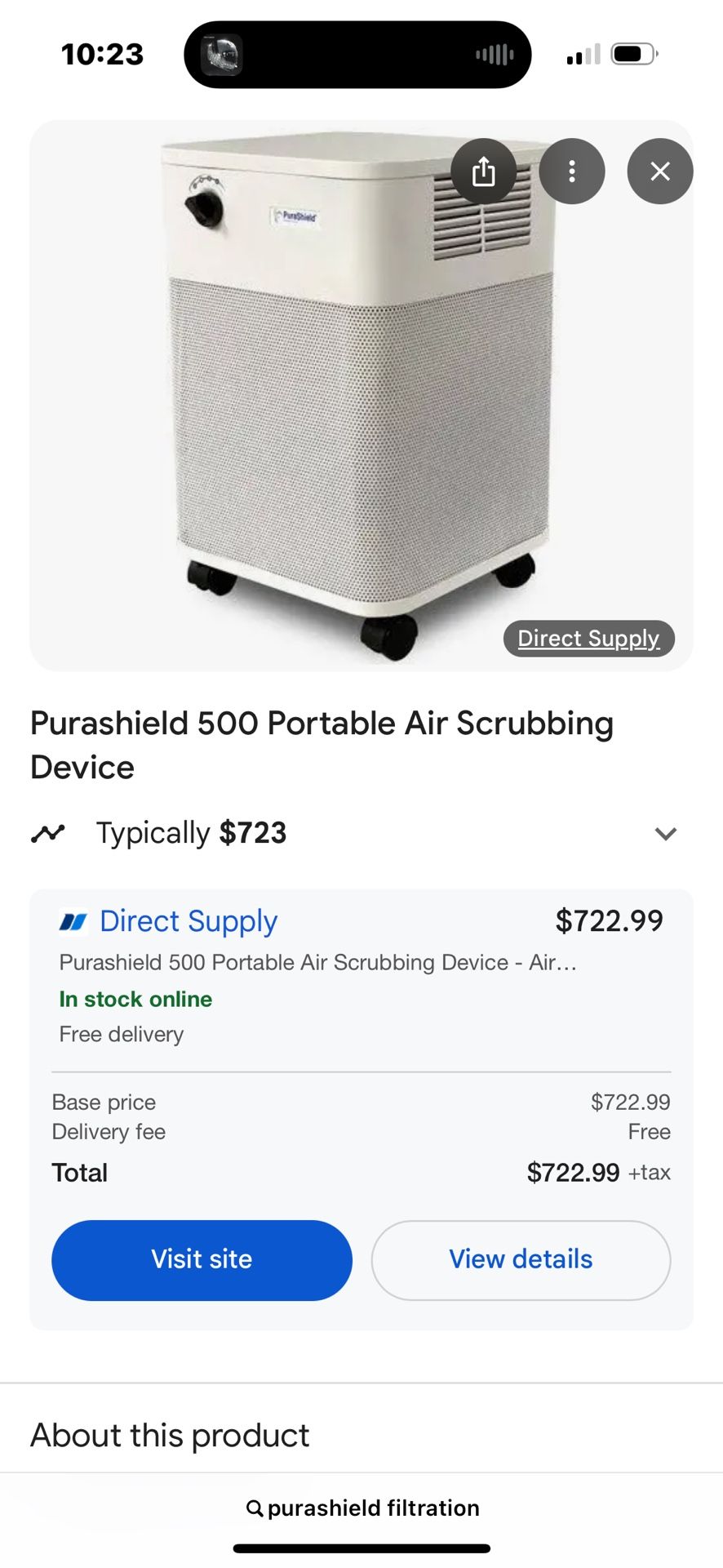 Purashield 500 Like New
