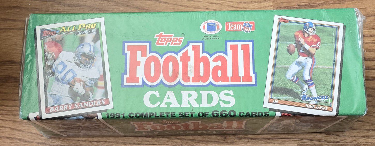 1991 complete set of 660 cards football