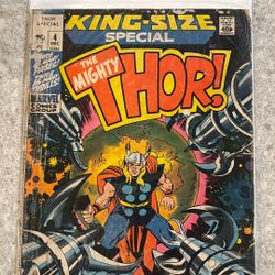 KING SIZE THOR SPECIAL THE MIGHTY THOR #4 COMIC BOOK MARVEL, 1971