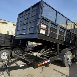 2022 Carson Trailer Dump Trailer 7’ X 12’ 12K GVWR 