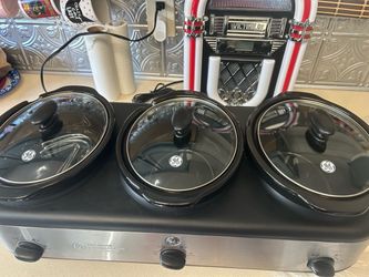 GE Triple Slow Cooker Buffet Server and a Keurig