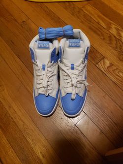 New Converse Weapon Shoes North Carolina NCU Light Blue Size Mens 10.5