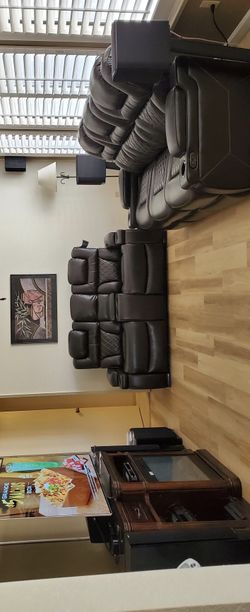 Black Friday starts Now ! Warnerton Chocolate Power Reclining Living Room Set SOFA and Loveseat