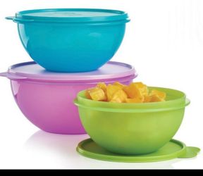 Tupperware wonderlier set of 3 bowls