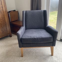 West Elm Small Upholstered Lounge Chair 
