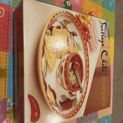 3 Piece Santiago Chili chip N Dip Set 
