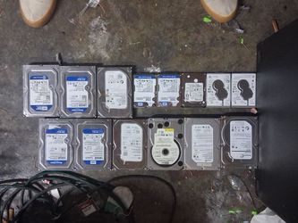 Lot of 14 hdd and hybrid ssds